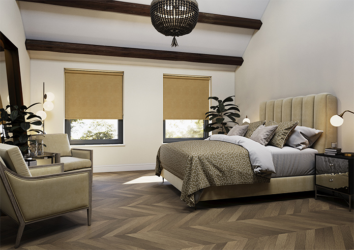 Flori Faux Suede (Blackout), Sunstone - Roller Blind - Image 7
